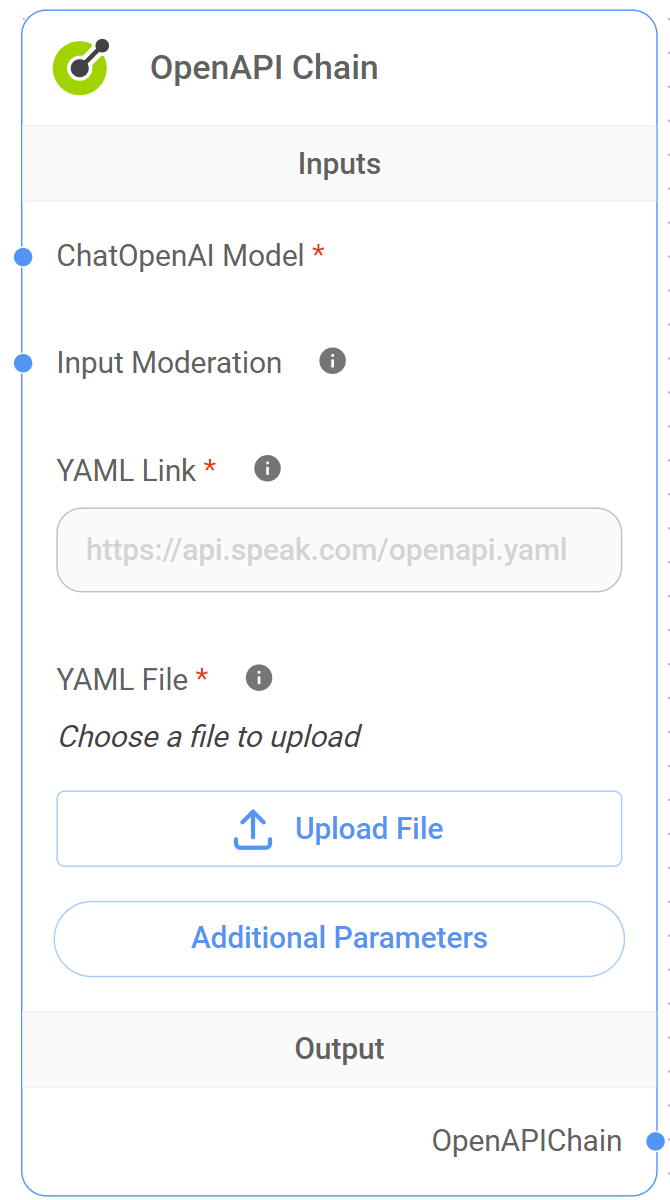 <p>OpenAPI Chain Node</p>